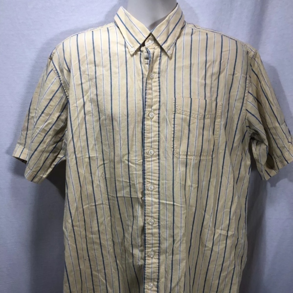 4/$35 L.L. bean button up shirt large tall stripe